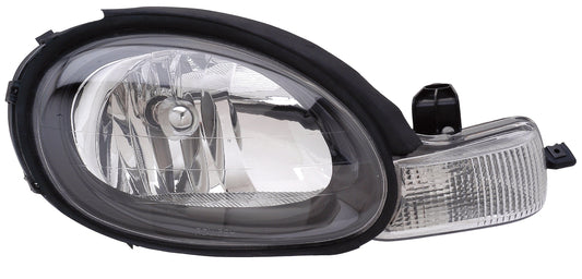 Head Lamp Rh Black Bezel - Dodge Neon 2001