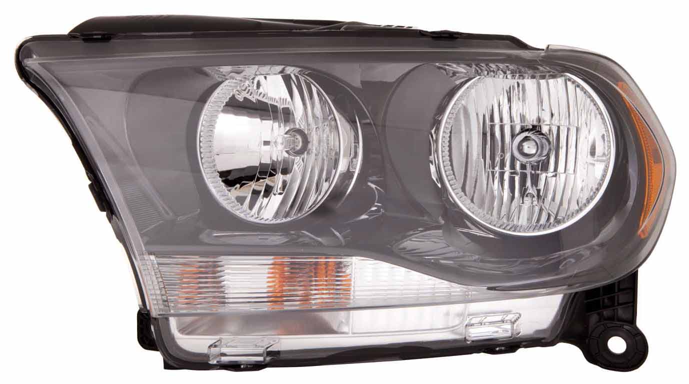 Head Lamp Rh Halogen Black Trim Hq - Dodge Durango 2011-2013