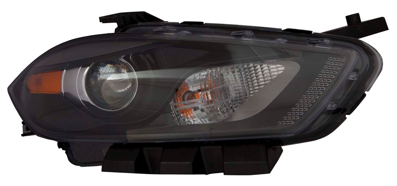 Head Lamp Rh Halogen Black Bezel Hq - Dodge Dart 2013-2015