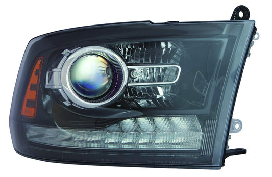 Head Lamp Rh Halogen Projector Black Bezel - Ram Pickup-Ram-3500 2014-2015 | Ram Pickup-Ram-1500 2013-2014 | Ram Pickup-Ram-2500 2014