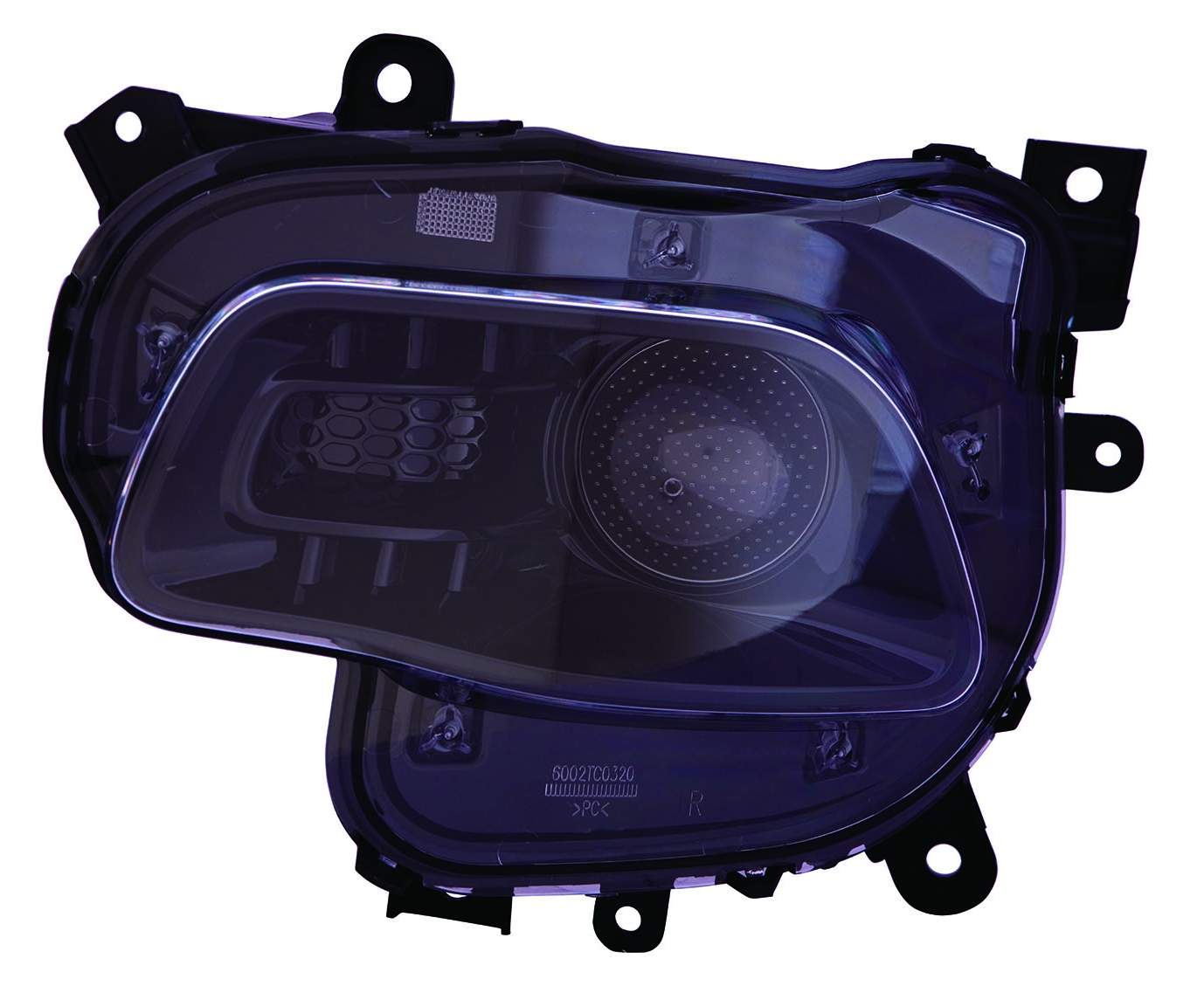 Head Lamp Rh Halogen Black Bezel Hq - Jeep Cherokee 2014-2018