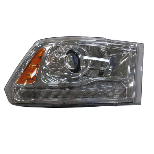 Head Lamp Rh Halogen Projector Chrome Bezel Hq - Ram Pickup-Ram-1500 Classic 2019-2023 | Ram Pickup-Ram-1500 2016-2018 | Ram Pickup-Ram-3500 2016-2018