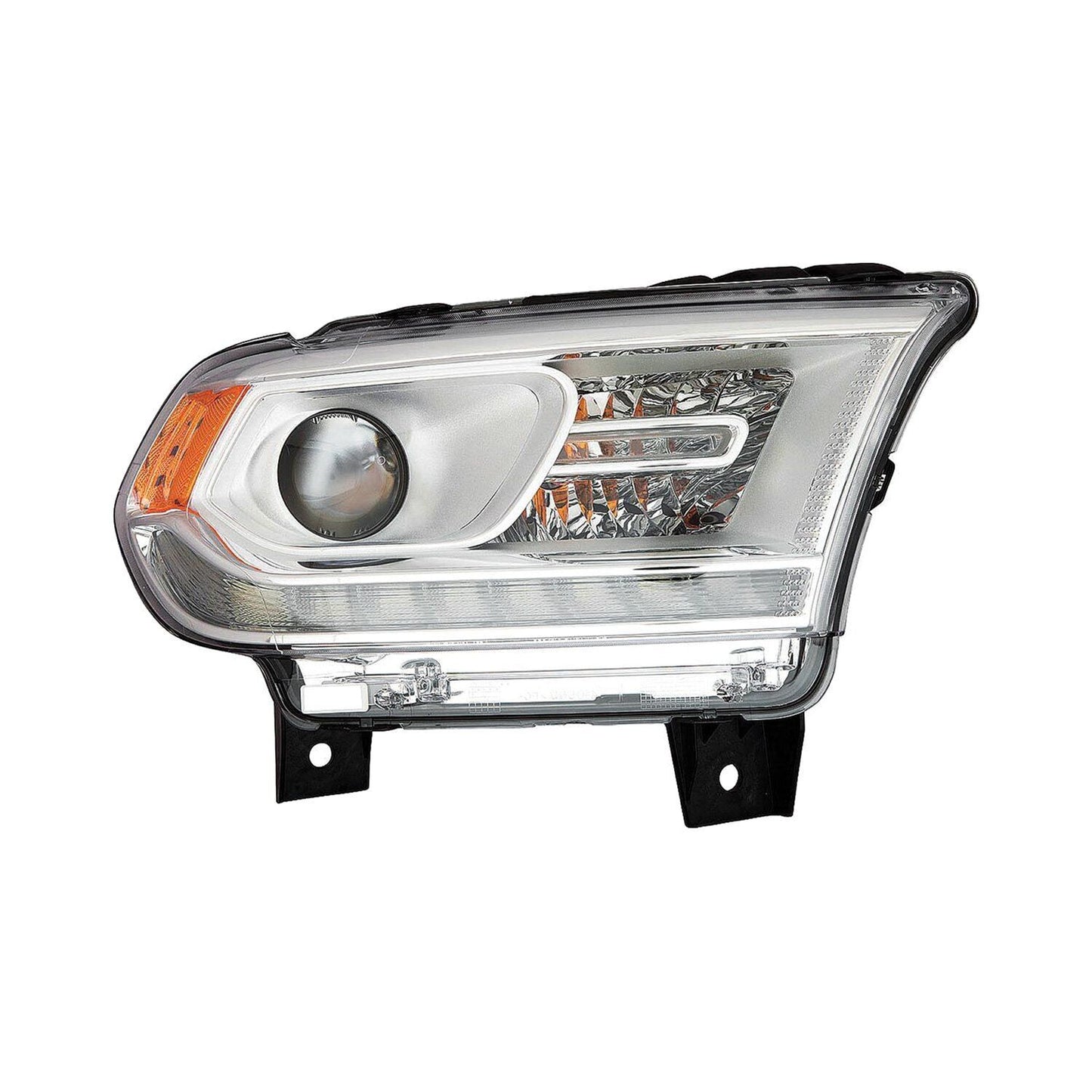 Head Lamp Rh Halogen Chrome Bezel Led W/Drl W/O Logo Hq - Dodge Durango 2018-2020