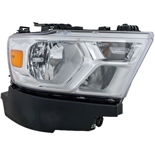 Head Lamp Rh Halogen W/Chrome Trim W/O Logo Hq - Ram Pickup-Ram-1500 2019-2024