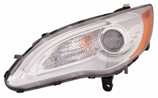 Head Lamp Lh Halogen Chrome Bezel Exclude S Model - Chrysler 200 Sedan 2011-2014 | Chrysler 200 Convertible 2011-2014 | Chrysler Town And Country 2011-2016