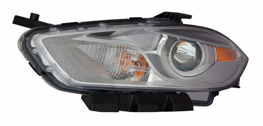 Head Lamp Lh Halogen Chrome Bezel Hq - Dodge Dart 2013-2015