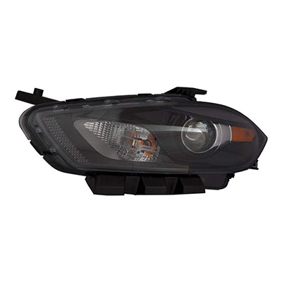 Head Lamp Lh Halogen Codes Lmc/Mfa Black Bezel Hq - Dodge Dart 2013-2016