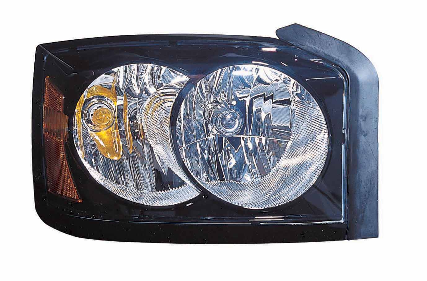 Head Lamp Rh Black Bezel Hq - Dodge Dakota Pickup 2005-2007