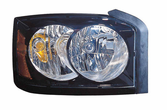 Head Lamp Rh Black Bezel Hq - Dodge Dakota Pickup 2005-2007