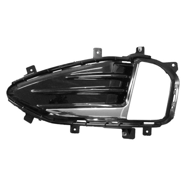 Fog Lamp Bezel Fr Rh Ptd Black W/Chrome Moulding Se/Sel/Titanium/St Exclude Elite Model - Ford Edge 2019-2024