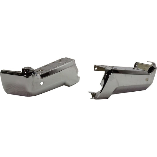 Bumper Face Bar Rr Lh/Rh (Set) Chrome Steel W/Sensor Holes - Ford Pickup Ford Superduty 2017-2022 | Ford Pickup F450 Superduty 2017-2022
