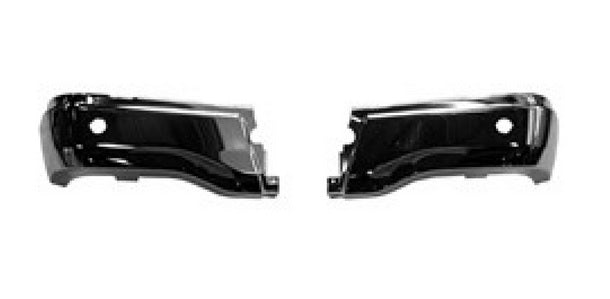Bumper Face Bar Rr Chrome Steel W/Sensor W/2Pc Lh Rh Set - Ford Ranger Pickup (2019-) 2019-2023
