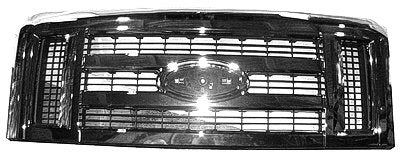 Grille Grey W/Chrome Molding - Ford Van E450 Super Duty 15-1921-25 | Ford Van E350 Super Duty 15-1921-25 | Ford Van Ford Econoline 2008-2014