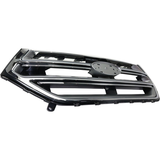 Grille Chrome/Silver W/O Aero Pkg/Camera Se/Sel/Titanium Model - Ford Edge 2015-2018