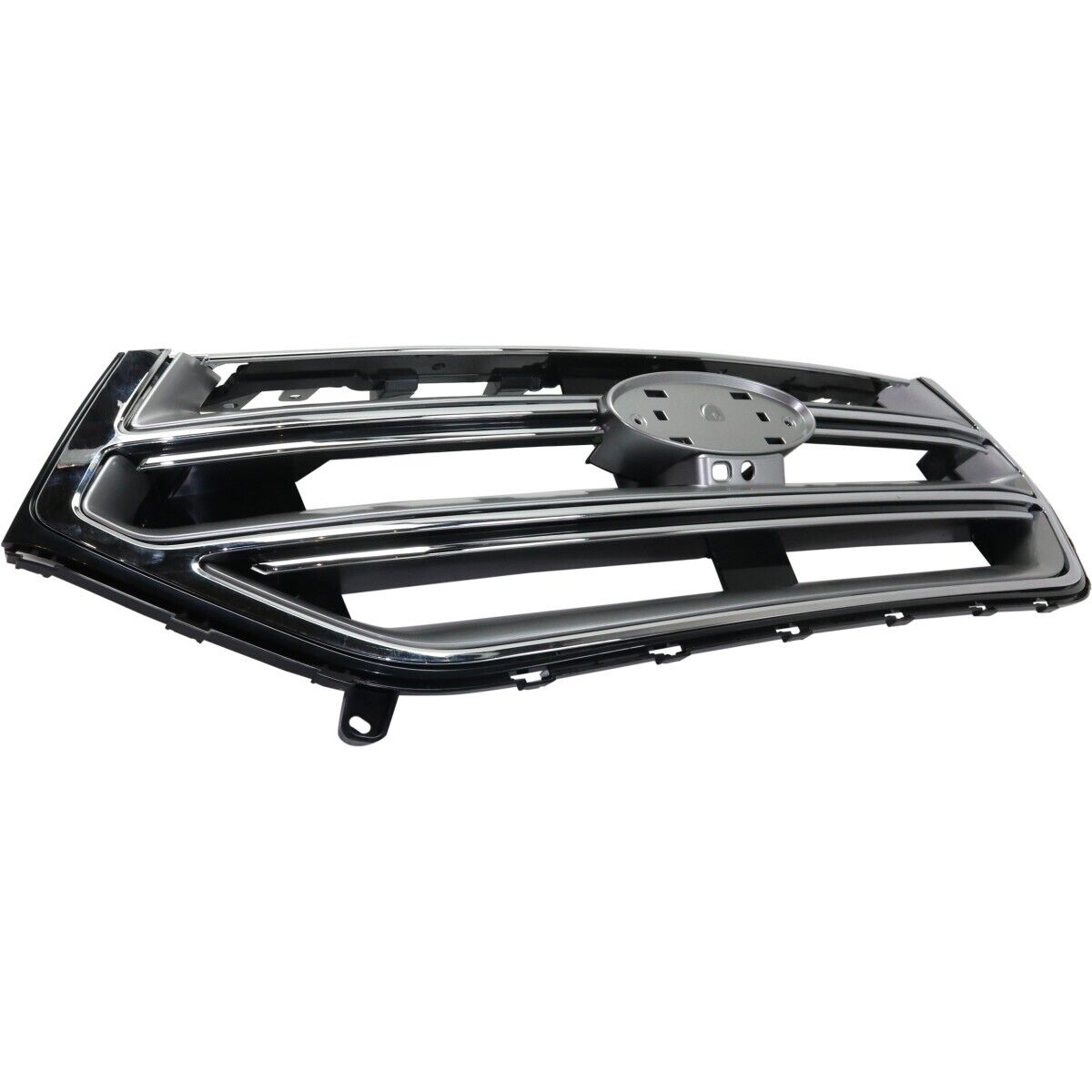 Grille Chrome/Silver W/O Aero Pkg W/Camera Se/Sel/Titanium Model - Ford Edge 2015-2018