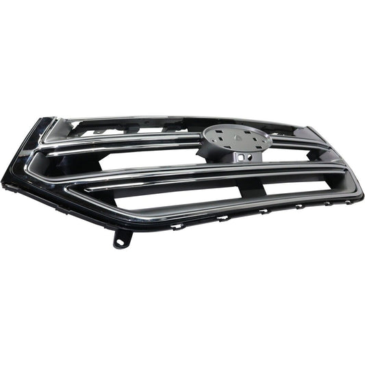 Grille Chrome/Silver W/O Aero Pkg W/Camera Se/Sel/Titanium Model - Ford Edge 2015-2018