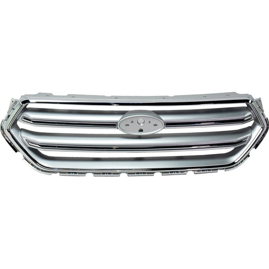 Grille Ptd Silver W/Chrome Surround For Models W/O Sport - Ford Escape 2013-2019 | Ford Focus 2017 | Ford Transit Connect 2014-2020