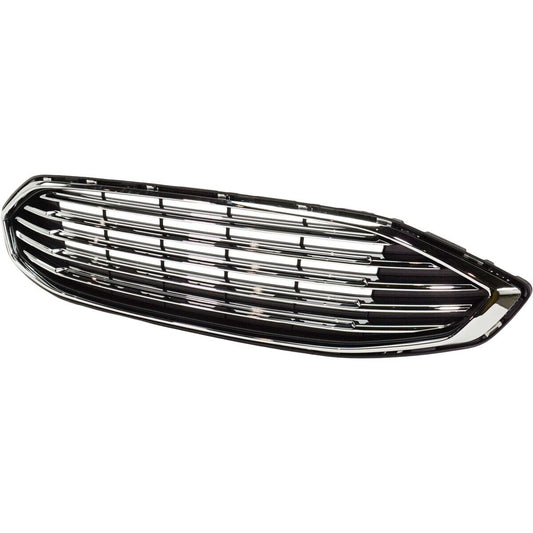 Grille Black W/5 Chrome Bars W/Chrome Frame W/O Sport - Ford Fusion Hybrid 2017-2018 | Ford Fusion 2017-2018 | Ford Fusion Energi 2017-2018