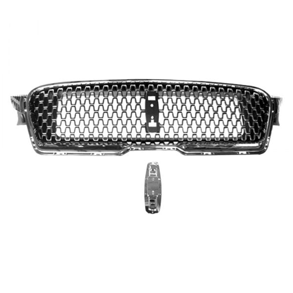Grille Silver Gray/Ptm W/Satin Frame/ Emblem Mount - Lincoln Mkz 2017-2020