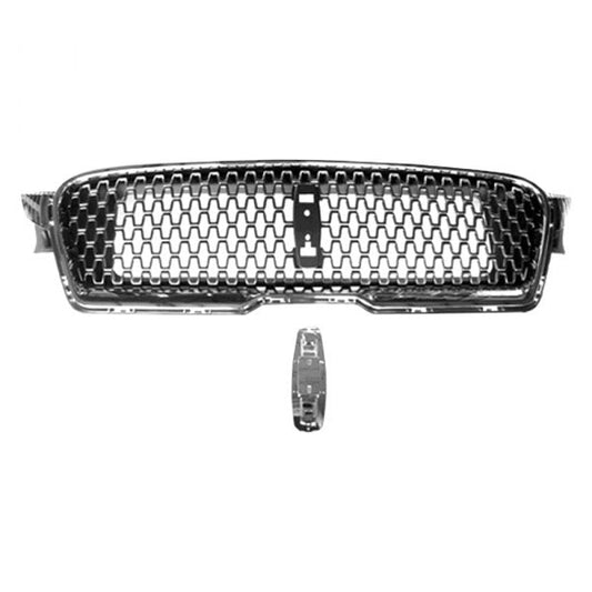 Grille Silver Gray/Ptm W/Satin Frame/ Emblem Mount - Lincoln Mkz 2017-2020