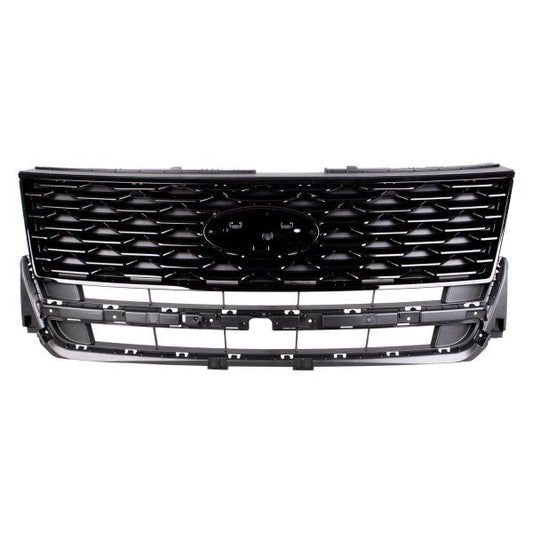 Grille Matte Black W/Ptd Black Frame And Moulding - Ford Explorer Sport 2018-2019 | Ford Explorer 2018-2019 | Ford Explorer Limited 2018-2019