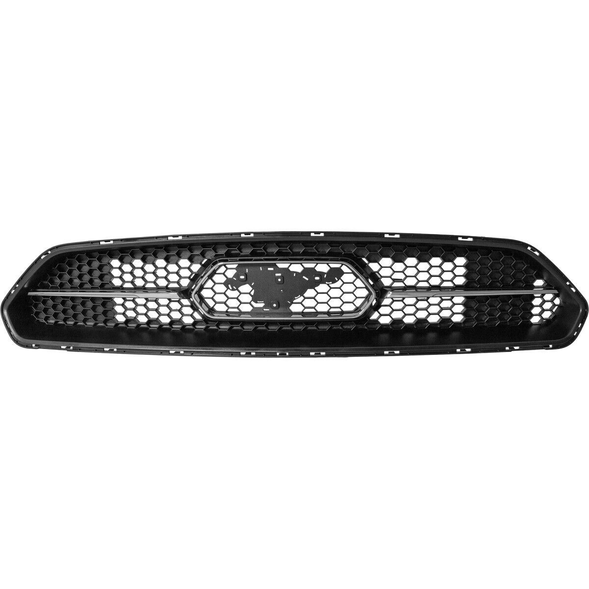 Grille Fr Matte Black W/Pony Package For Eco-Boost Models - Ford Mustang 2018-2023