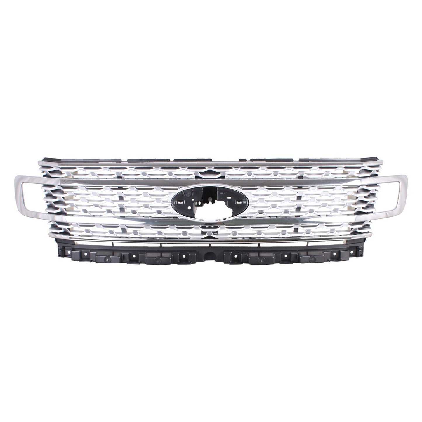 Grille Fr Satin Aluminum Mesh Type - Ford Expedition 2018-2021 | Lincoln Navigator L 2018-2021 | Lincoln Navigator 2018-2021