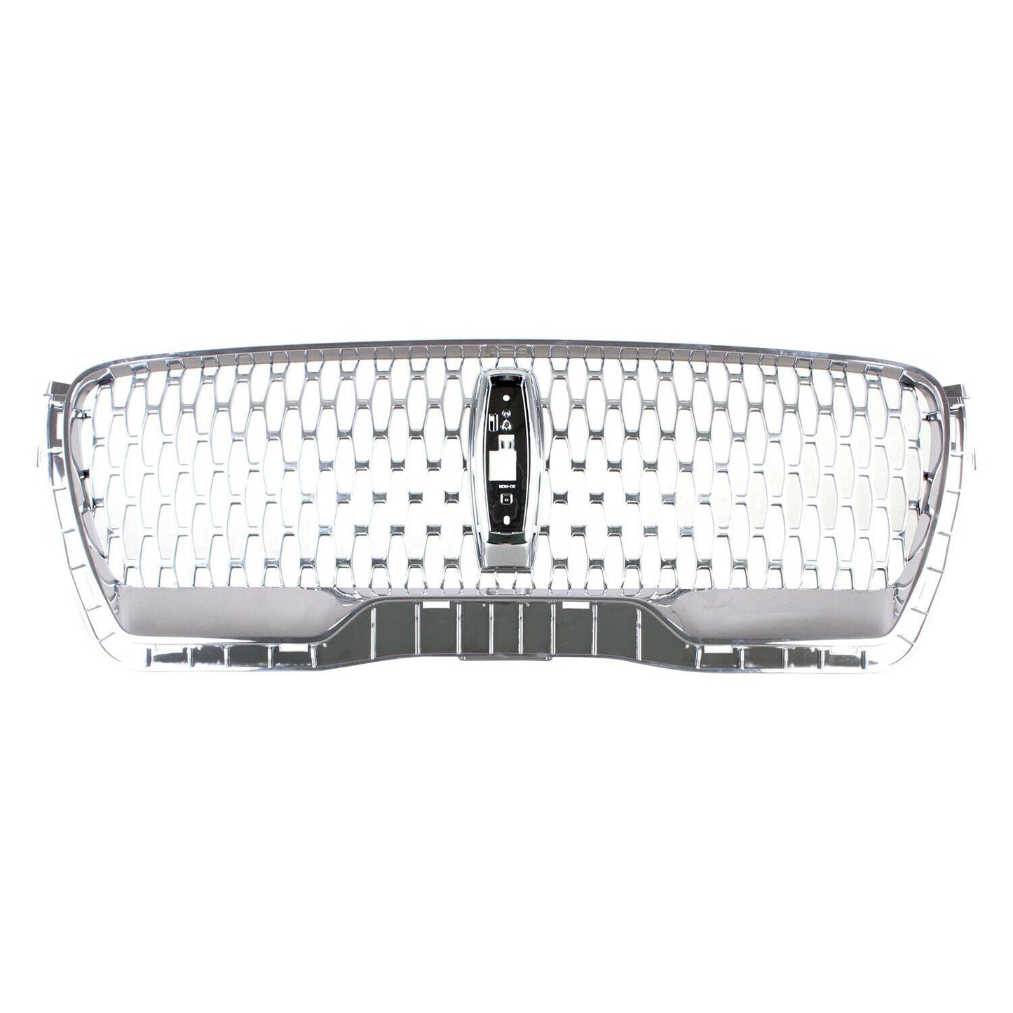 Grille Fr Satin Mesh Elongated Vertical Pattern W/Chrome Outer Molding W/O Camera - Lincoln Aviator 2020-2024