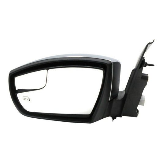 Door Mirror Lh Power Htd W/Chrome Cap W/Blind Spot W/O Signal - Ford Escape 2013-2016