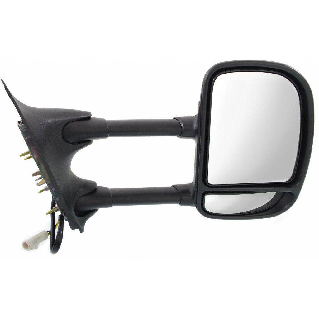 Door Mirror Rh Power Textured Dual Arm/Glass Telescopic Type Round Plug - Ford Pickup Ford Superduty 1999-2004 | Ford Pickup F450 Superduty 1999-2004 | Ford Pickup F550 Superduty 1999-2004