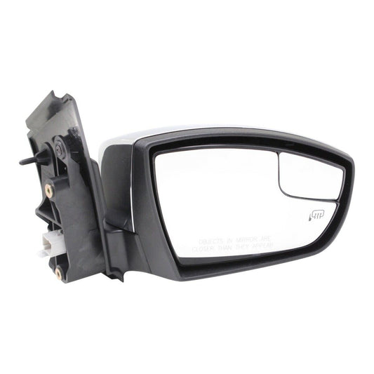 Door Mirror Rh Power Htd W/Chrome Cap W/Blind Spot W/O Signal - Ford Escape 2013-2016