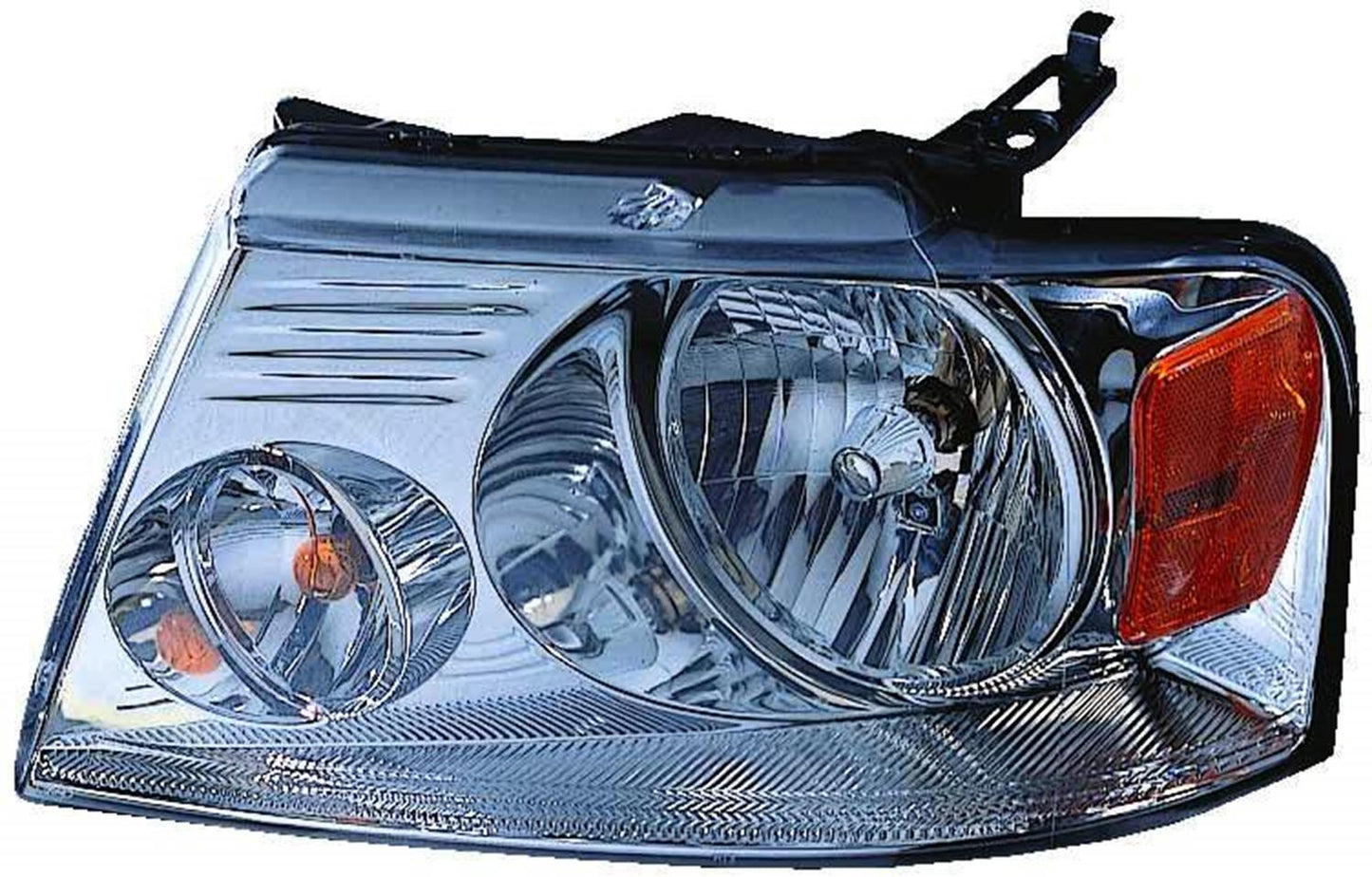 Head Lamp Lh W/Chrome Trim Hq - Ford Pickup Ford Lightduty 2004-2008 | Lincoln Mark Lt 2006