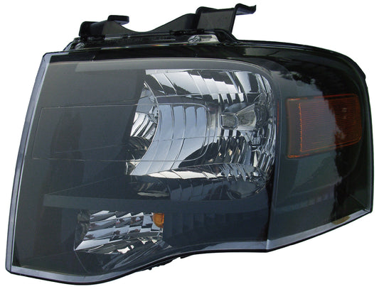 Head Lamp Lh Black Bezel Hq - Ford Expedition Max 2007-2014 | Ford Expedition 2007-2014 | Ford Expedition El 2007-2014