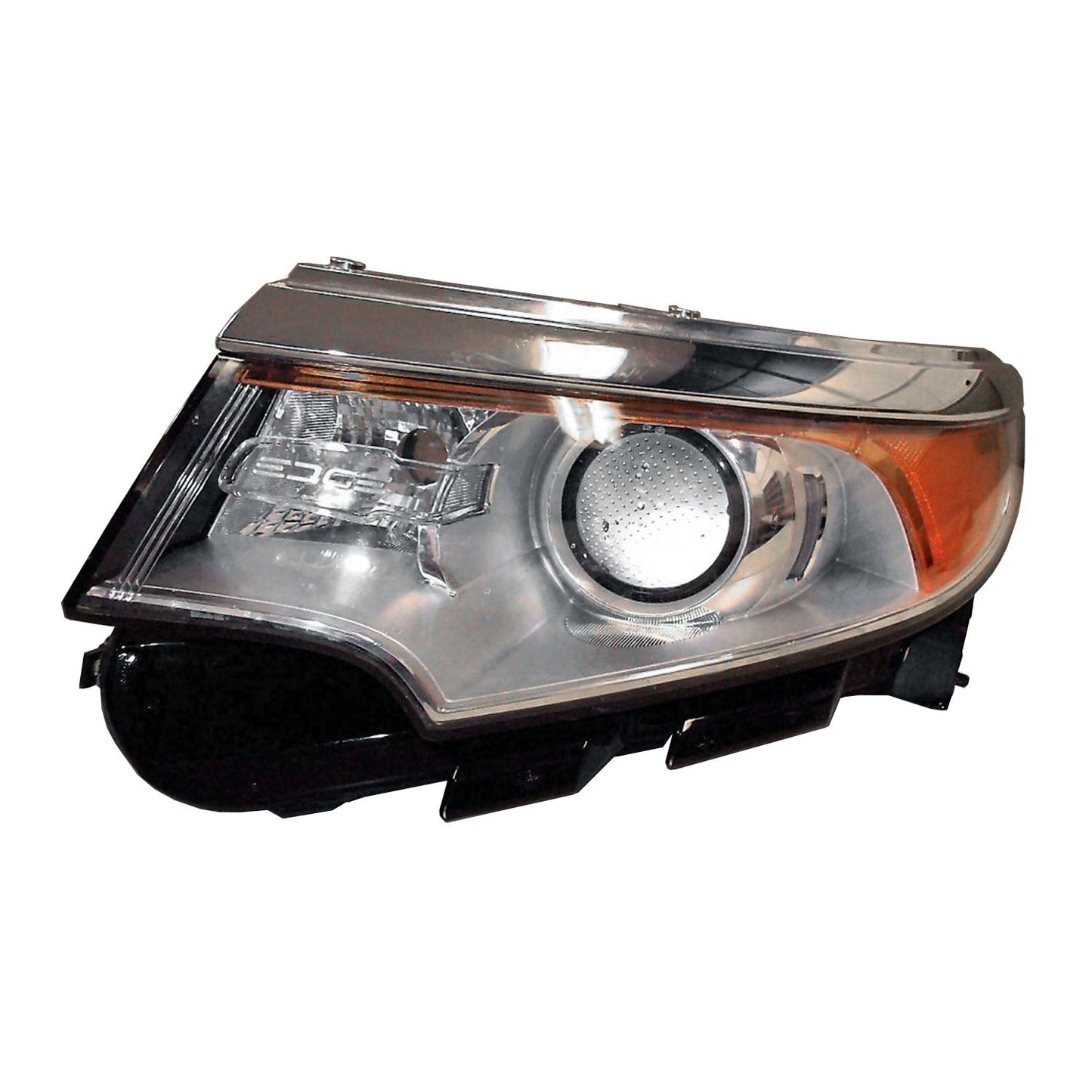 Head Lamp Lh Halogen W/O Sport W/O Logo Chrome Bezel Hq - Ford Edge 2011-2014
