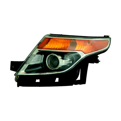 Head Lamp Lh Halogen Base/Xlt/Ltd Models W/O Adjust Hq - Ford Explorer Sport 2013-2015 | Ford Explorer 2011-2015 | Ford Explorer Limited 2011-2015