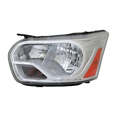 Head Lamp Lh Passenger/Cargo Van W/Chrome Trim To 9/2/15 Hq - Ford Transit T-350Hd Passngr Van 2015-2016 | Ford Transit T-250 Cargo Van 2015-2016 | Ford Transit T-350Hd Cargo Van 2015-2016