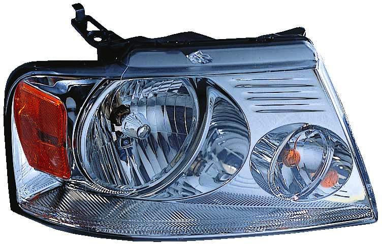 Head Lamp Rh W/Chrome Trim Hq - Ford Pickup Ford Lightduty 2004-2008 | Lincoln Mark Lt 2006
