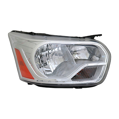 Head Lamp Rh Passenger/Cargo Van W/Chrome Trim To 9/2/15 Hq - Ford Transit T-350Hd Passngr Van 2015-2016 | Ford Transit T-250 Cargo Van 2015-2016 | Ford Transit T-350Hd Cargo Van 2015-2016