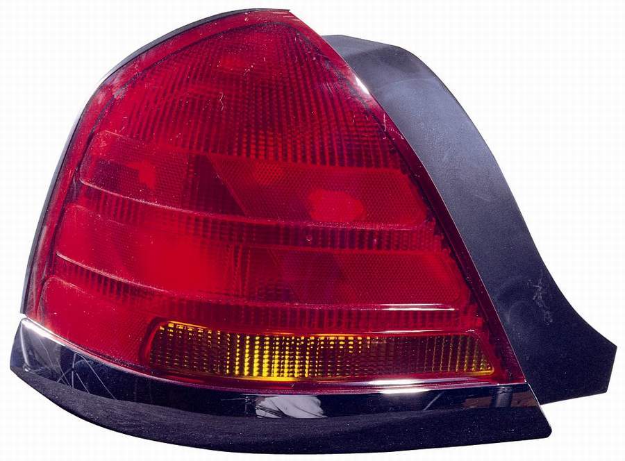 Tail Lamp Lh (Black Moulding Sport-2 Bulb-Red) Hq - Ford Crown Victoria 2001-2003