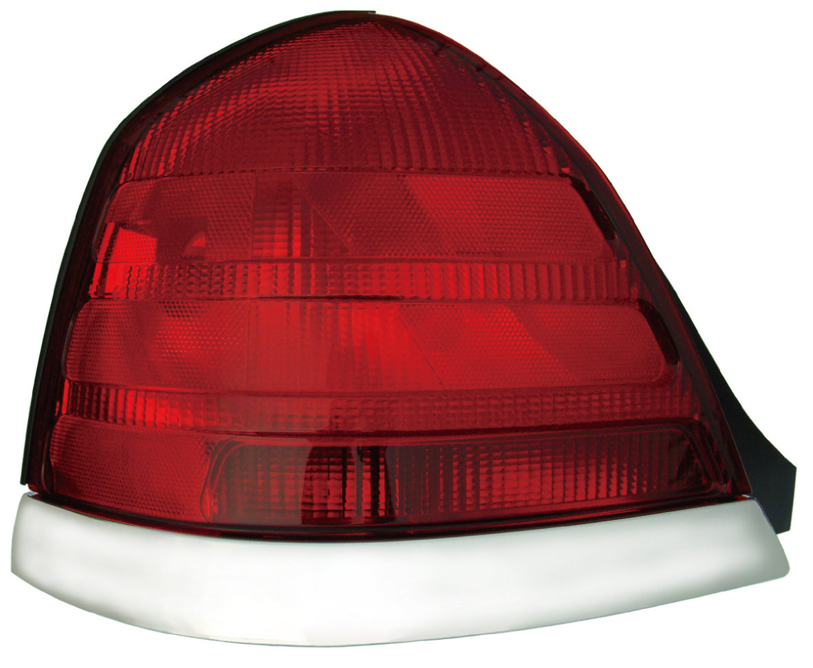 Tail Lamp Lh (Chrome Moulding-2 Bulb-Red) Hq - Mercury Grand Marquis 1998-2002 | Lincoln Town Car 1998-2002 | Ford Crown Victoria 1998-2002