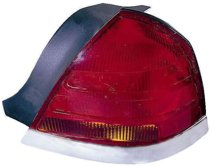 Tail Lamp Rh (Chrome Moulding 4 Bulb-Red-Amber) Hq - Mercury Grand Marquis 2003-2004 | Ford Crown Victoria 2003-2004