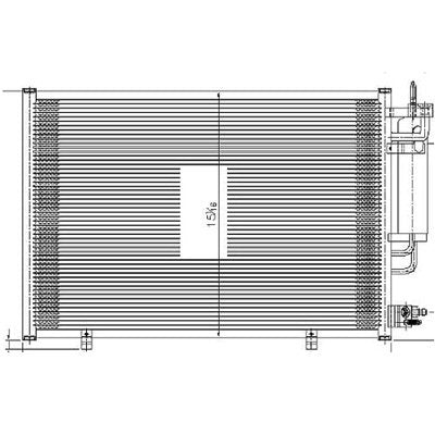 Condenser (3881) W/Receiver Drier - Ford Fiesta Sedan 2011-2013 | Ford Fiesta Hatchback 2011-2013