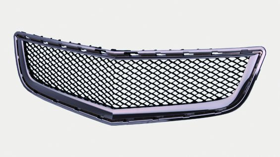 Grille Lower (Bumper Grille) Matte-Black W/Chrome Moulding - Chevrolet Traverse 2009-2012