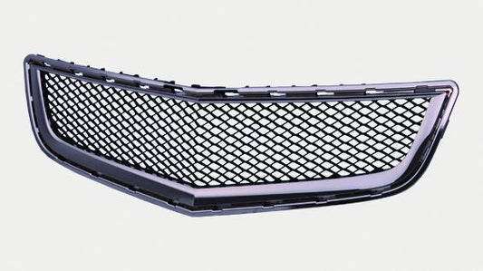 Grille Lower (Bumper Grille) Matte-Black W/Chrome Moulding - Chevrolet Traverse 2009-2012
