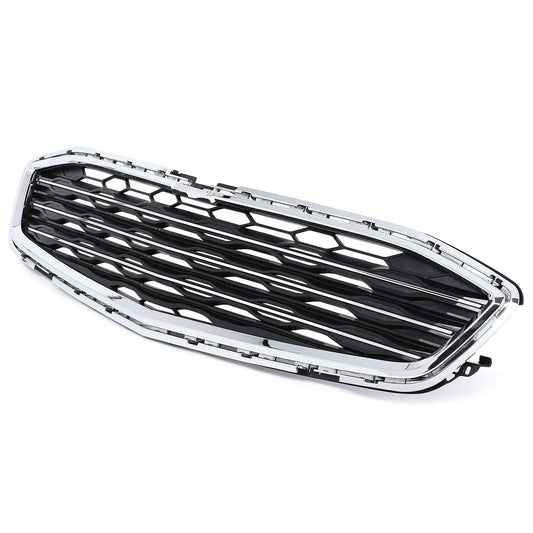 Grille Center Matte Black W/Chrome Bars/Chrome Surround - Chevrolet Malibu Hybrid 2016-2018 | Chevrolet Malibu 2016-2018