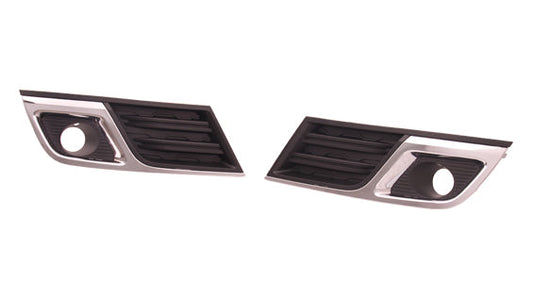 Fog Lamp Bezel Fr Lh Matte Black W/Chrome Mldg Lt Model - Chevrolet Traverse 2013-2017