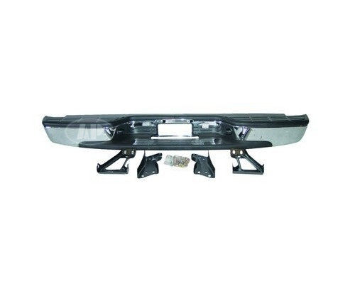Bumper Rr Assy Chrome W/Brackets/Pads 1500 Series Fleetside Models - Gmc Pickup Gmc Sierra Classic 2007 | Gmc Pickup Gmc Sierra 1999-2006 | Chevrolet Pickup Chevy Silverado 1999-2006