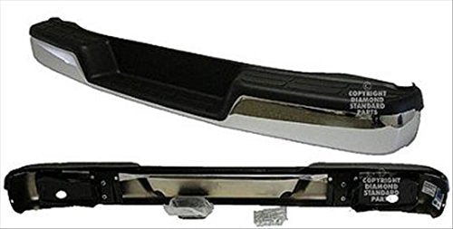 Bumper Rr Assy Chrome W/O Sensor W/Black Pads 03-25 / Fits 18-25 W/O Blind Spot - Gmc Van Gmc Savana 1996-2025 | Chevrolet Van Chevy Express 1996-2025