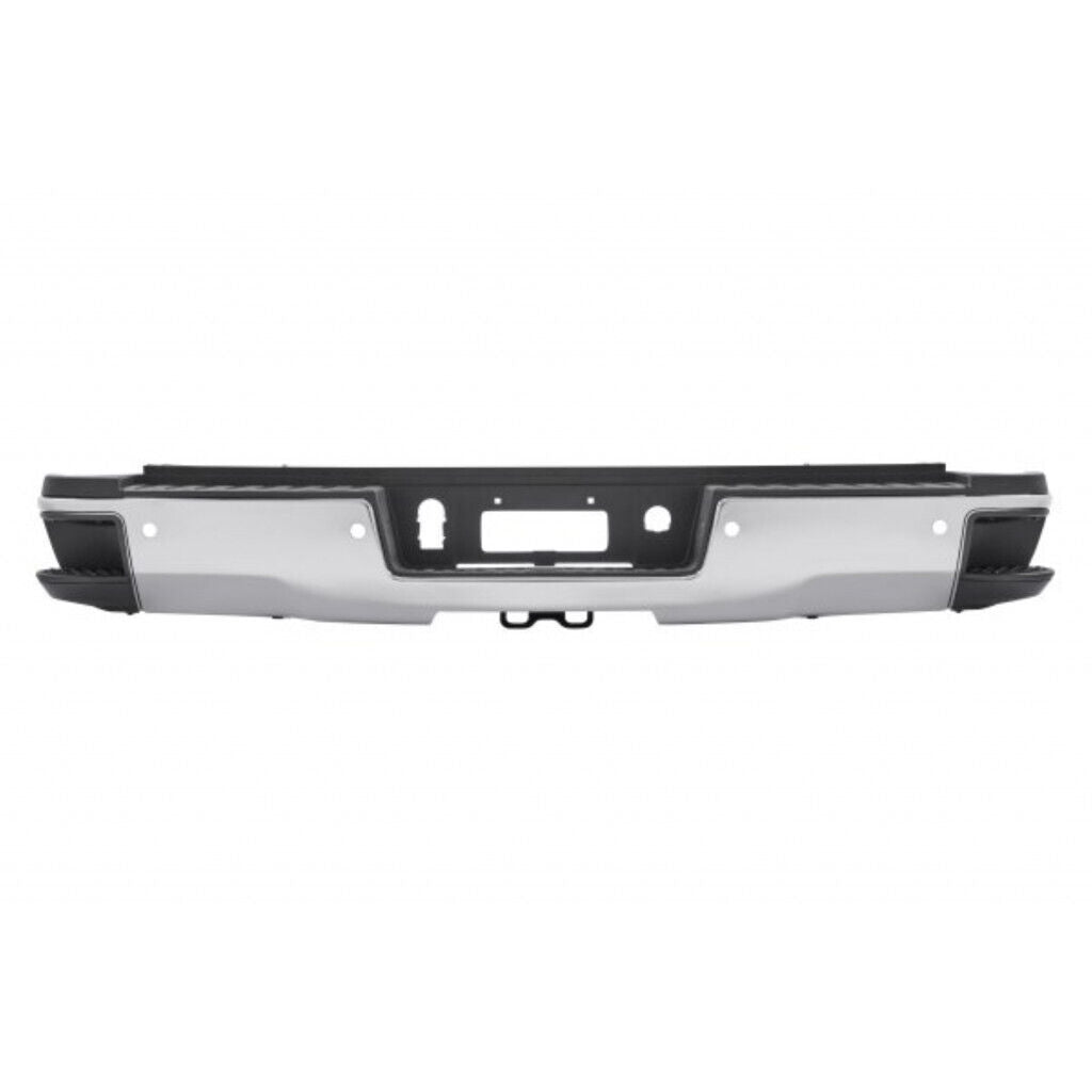 Bumper Rr Assy Chrome W/Sensor - Gmc Pickup Gmc Sierra 3500 2015-2019 | Gmc Pickup Gmc Sierra 2500 2015-2019 | Chevrolet Pickup Chevy Silverado 2500 2015-2019