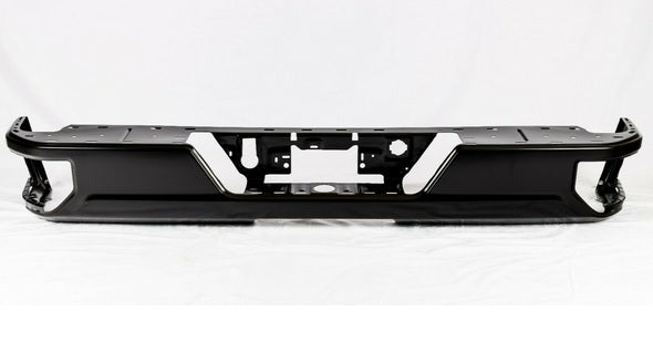 Bumper Rr Assy Chrome W/Blind Spot Brackets/ Park Assist Sensor/ Dual Exhaust - Gmc Pickup Gmc Sierra 1500 2019-2025 | Gmc Pickup Gmc Sierra 1500 Limited 2022 | Chevrolet Pickup Chevy Silvrdo 1500 Lmtd 2022
